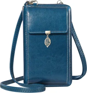 HUANLANG Small Crossbody Phone Bags for Women Leather Cell Phone Purse Wallet