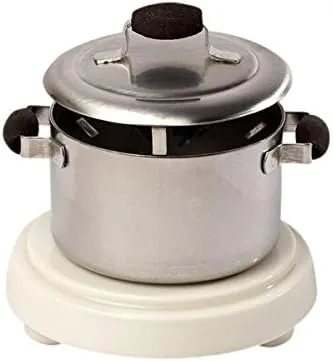 HUSS Aromatic Stainless Steel Miniature Smoking Kettle Cook Pot German Cone Incense Smoker