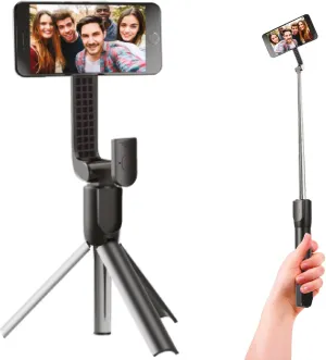 iJoy Magnetic Selfie Stick Tripod with Remote – Adjustable up to 26", Strong Upgraded Magnet   Bluetooth Remote| Selfie Stick for iPhone 12 and Newer – Travel-Friendly, Great for Video Recording