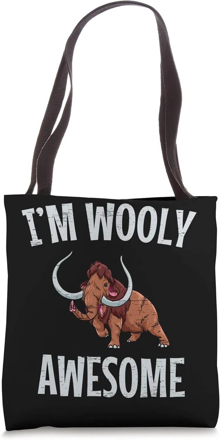 I'm Wooly Awesome Long Tusks Woolly Animals Tote Bag