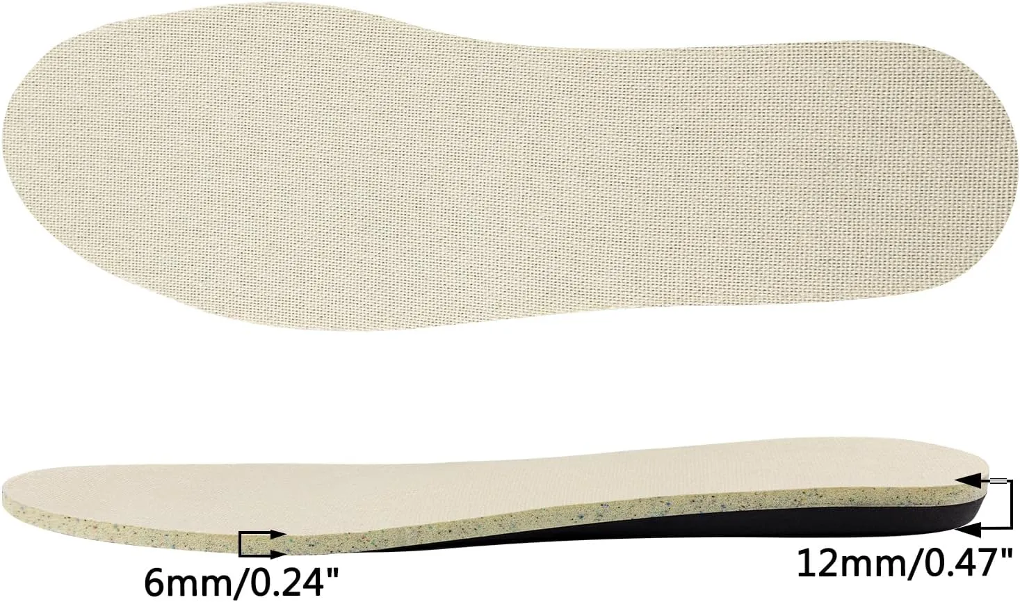Insoles for Converse Shoes High-Density Foam, Replacement Inserts for Enhanced Comfort, Shock Absorption & Pain Relief for Men & Women