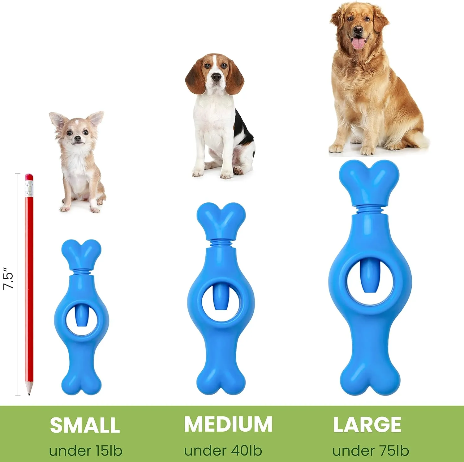 Interactive Bully Stick Holder for Dogs, Prevent Chocking Safety Device, Long Enough Screw to Lock, Seesaw Shape(Medium)