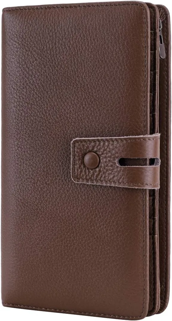 Itslife Womens Wallet,Large Capacity RFID Blocking Leather Wallets Credit Cards Organizer Ladies Wallet with Checkbook Holder