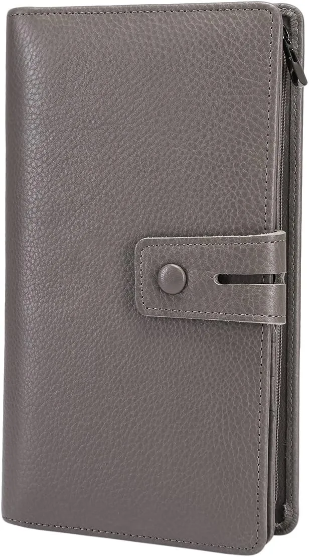 Itslife Womens Wallet,Large Capacity RFID Blocking Leather Wallets Credit Cards Organizer Ladies Wallet with Checkbook Holder