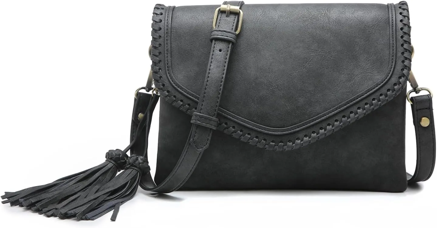 JEN & CO. Sloane Vegan Leather Crossbody Bags Envelope Style Clutch Purses Shoulder Handbag Wallets for Women