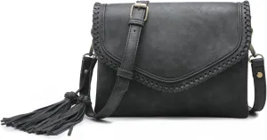 JEN & CO. Sloane Vegan Leather Crossbody Bags Envelope Style Clutch Purses Shoulder Handbag Wallets for Women