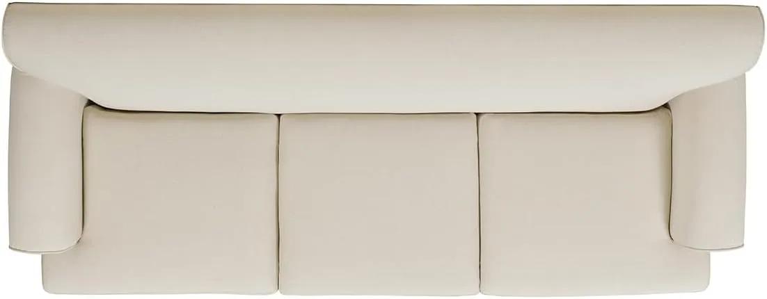Jennifer Taylor Home Alana Lawson Recessed Arm Sofa Metal Casters, Light Beige Linen