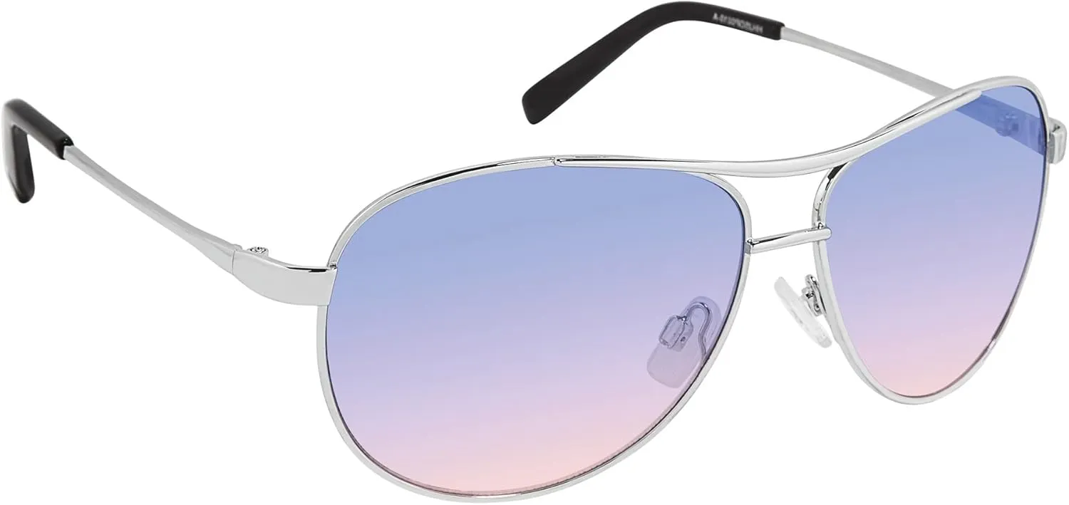 Jessica Simpson Women's J106 Iconic Metal Aviator Pilot Sunglasses with UV400 Protection