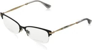 Jimmy Choo Metal Rectangular Eyeglasses 53 0OLZ Matte Bkgdcpp