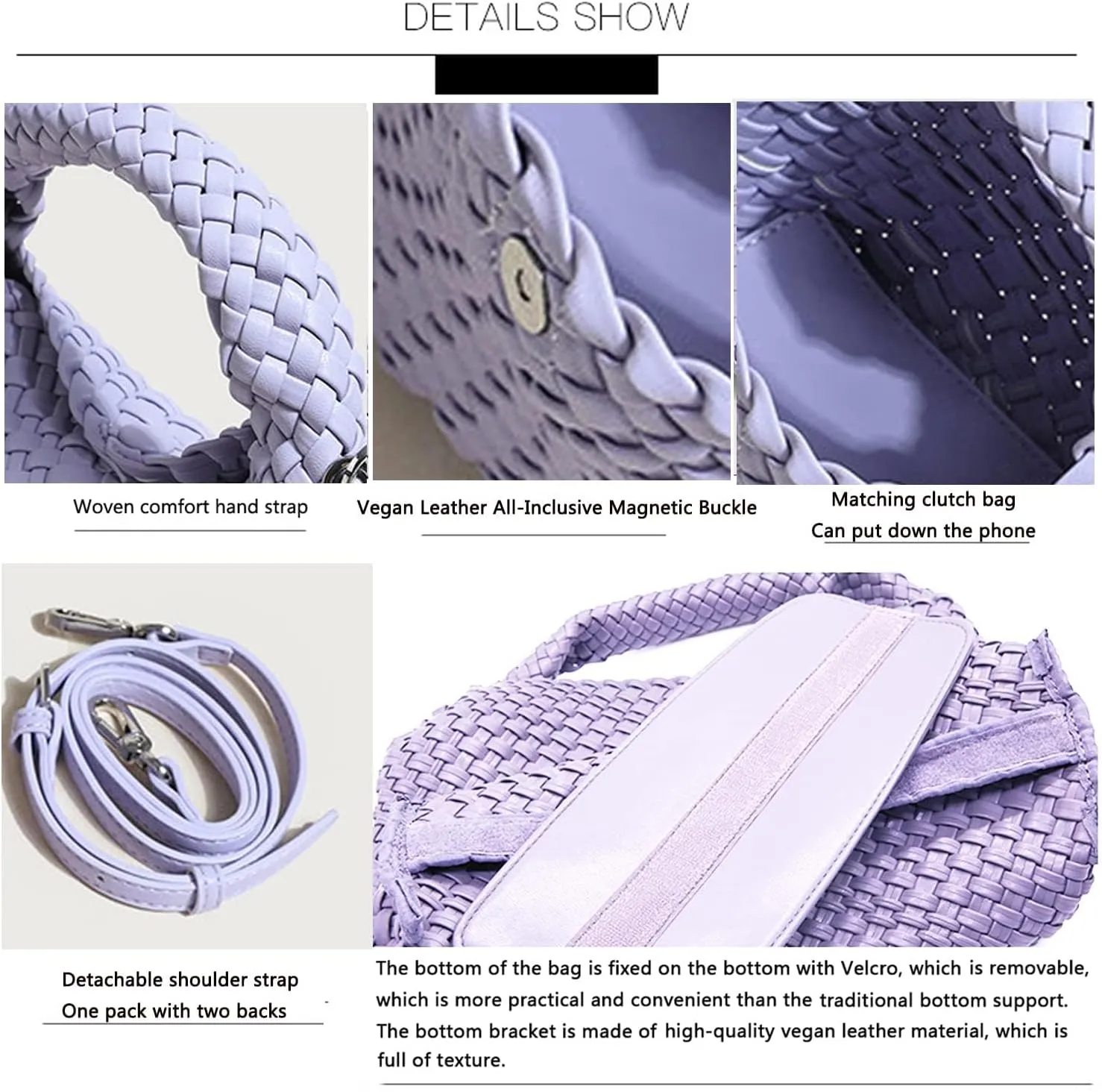 JINMANXUE Small Hand Woven Handbags for Women Shoulder Crossbody Bag Purses Cassual Top Handle Bags Hobo Curved Tote Bag