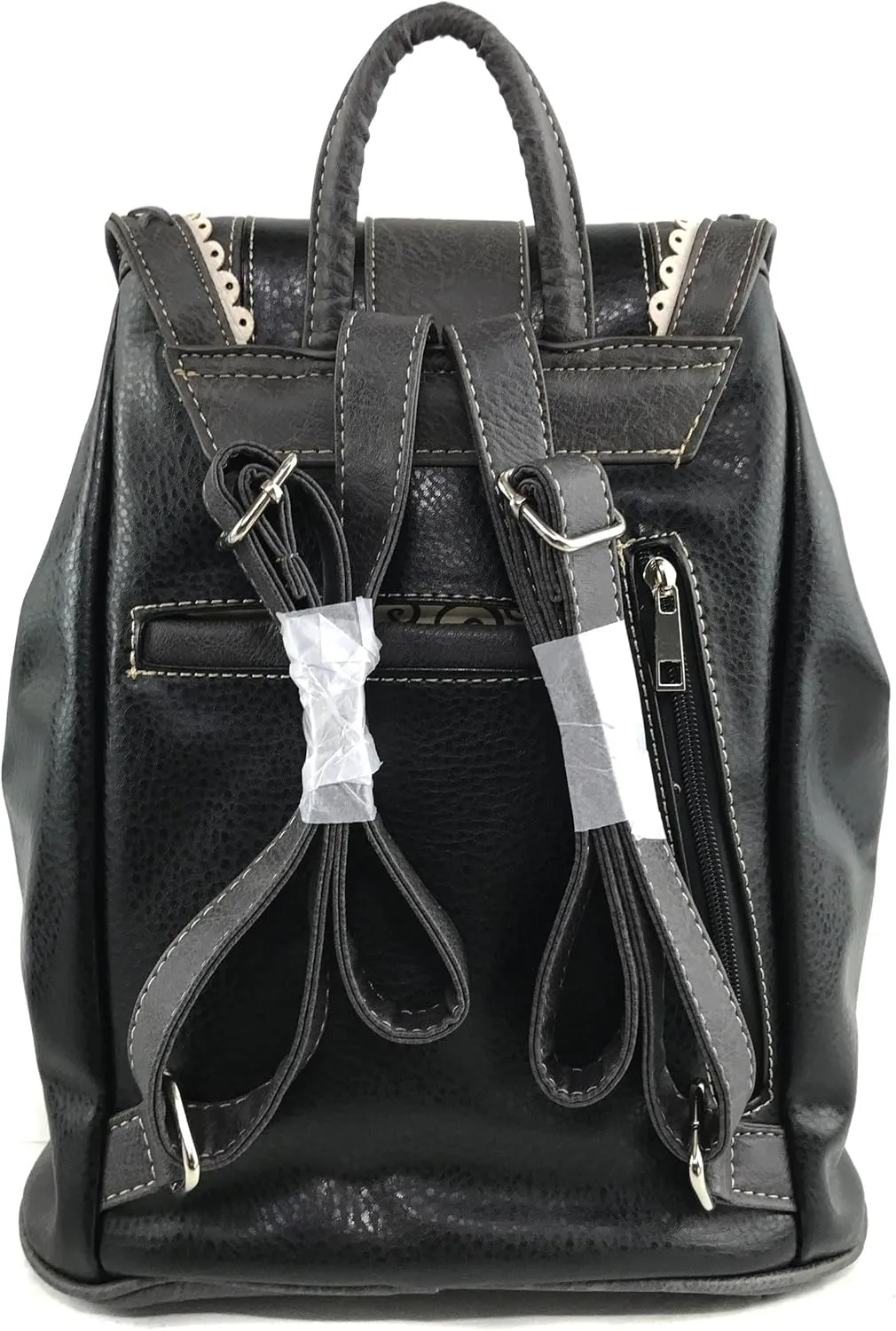 Justin West Trendy Western Rhinestone Leather Conceal Carry Top Handle Backpack Purse