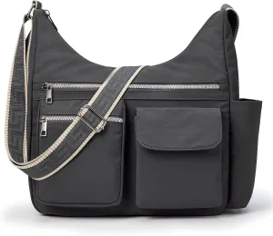 KALIDI Nylon Crossbody Bags for Women Trendy Cross Body Purse with Multiple Pockets For Ladies Casual Work Travel