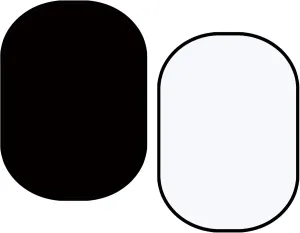 Kate Black White Collapsible Backdrop Pop up Background Foldable Backdrop, for Portrait Photography, for Video Conference, 5x6.5ft