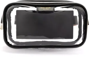 kate spade new york Women's Leather Clear Belt Bag, Removable Zip Pouch for Hands-Free Carrying & Travel