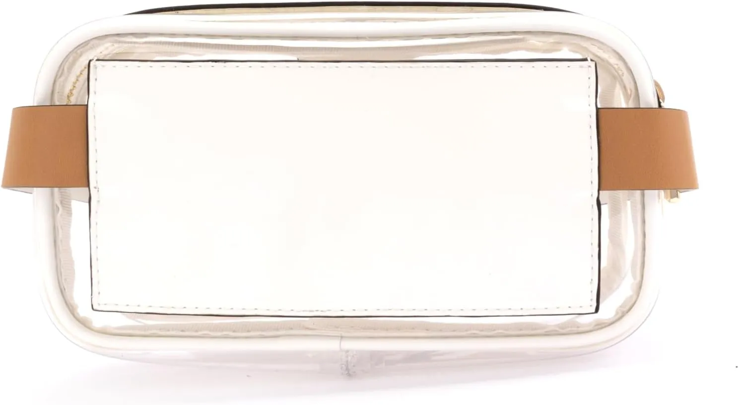 kate spade new york Women's Leather Clear Belt Bag, Removable Zip Pouch for Hands-Free Carrying & Travel