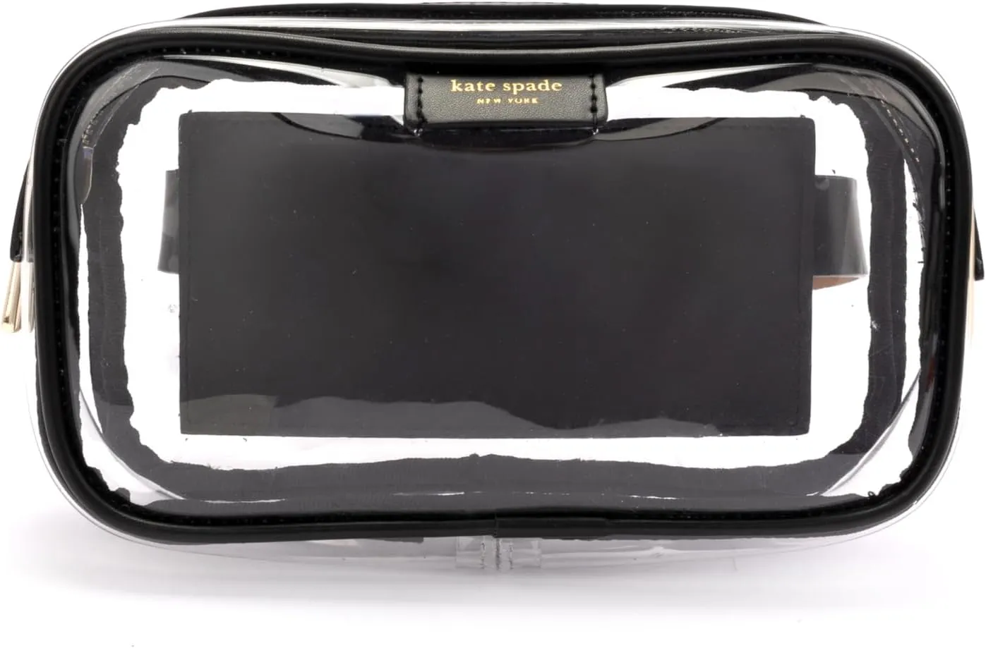 kate spade new york Women's Leather Clear Belt Bag, Removable Zip Pouch for Hands-Free Carrying & Travel