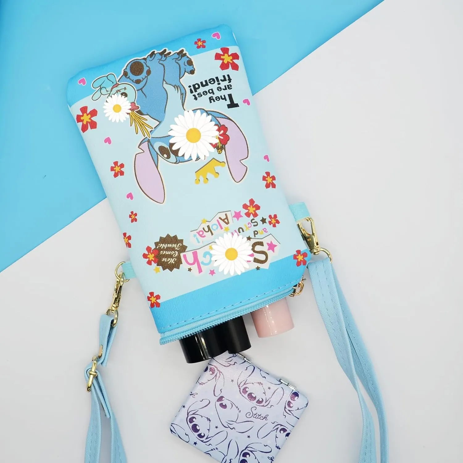 Kawaii Small Crossbody Cell Phone Purse, Cartoon Phone Bag, Cell Phone Wallet Shoulder Bag with Credit Card