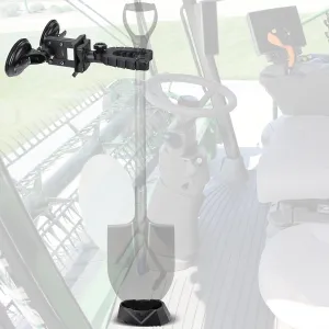 KEMIMOTO Tractor Tool Holder Rack for Glass Windshield, Adjustable Tool Mount with Enclosed Suction Cup, Compatible with Tractor Cab, Truck, UTV Back Windshield, and Golf Cart