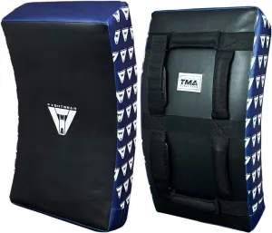 Kick Shield Muay Thai Kickboxing, 60CM Large Heavy Curved Kicking Striking Body Pad, Punching Foot Target MMA Boxing Training, 6 Padded Handles, Martial Arts Karate Taekwondo (Single PAD ONLY)