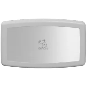 Koala Kare Surface-Mounted Horizontal Baby Changing Station with Stainless Steel Veneer, Model KB300-05SS (White Granite)