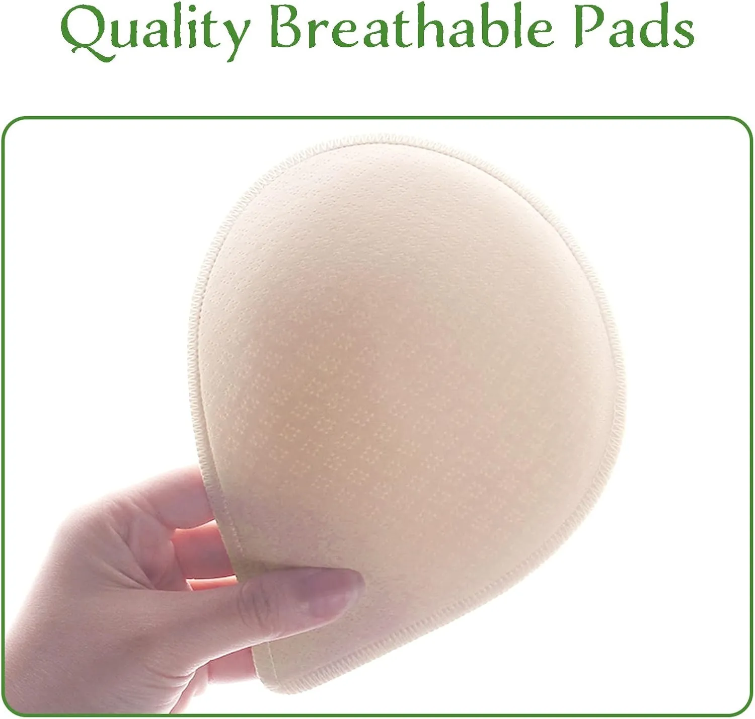 KOOAAICCHI Bra Pads Inserts, Latex Bras Inserts Removable for Women's Sports Cups Bra or Swimsuit Insert