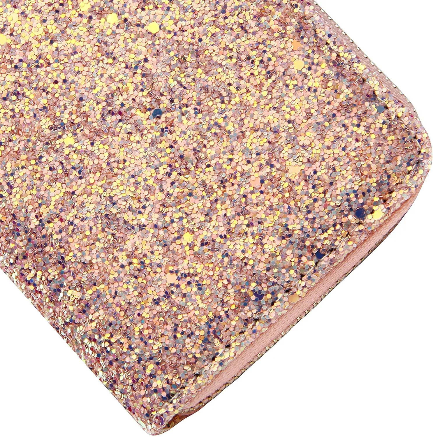 KUKOO Glitter Wallet for Women Shiny Long Phone Clutch Purse Ladies Card Holder