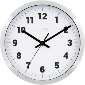 La Crosse Clock 404-2626 10-in. Nash Analog Quartz Wall Clock