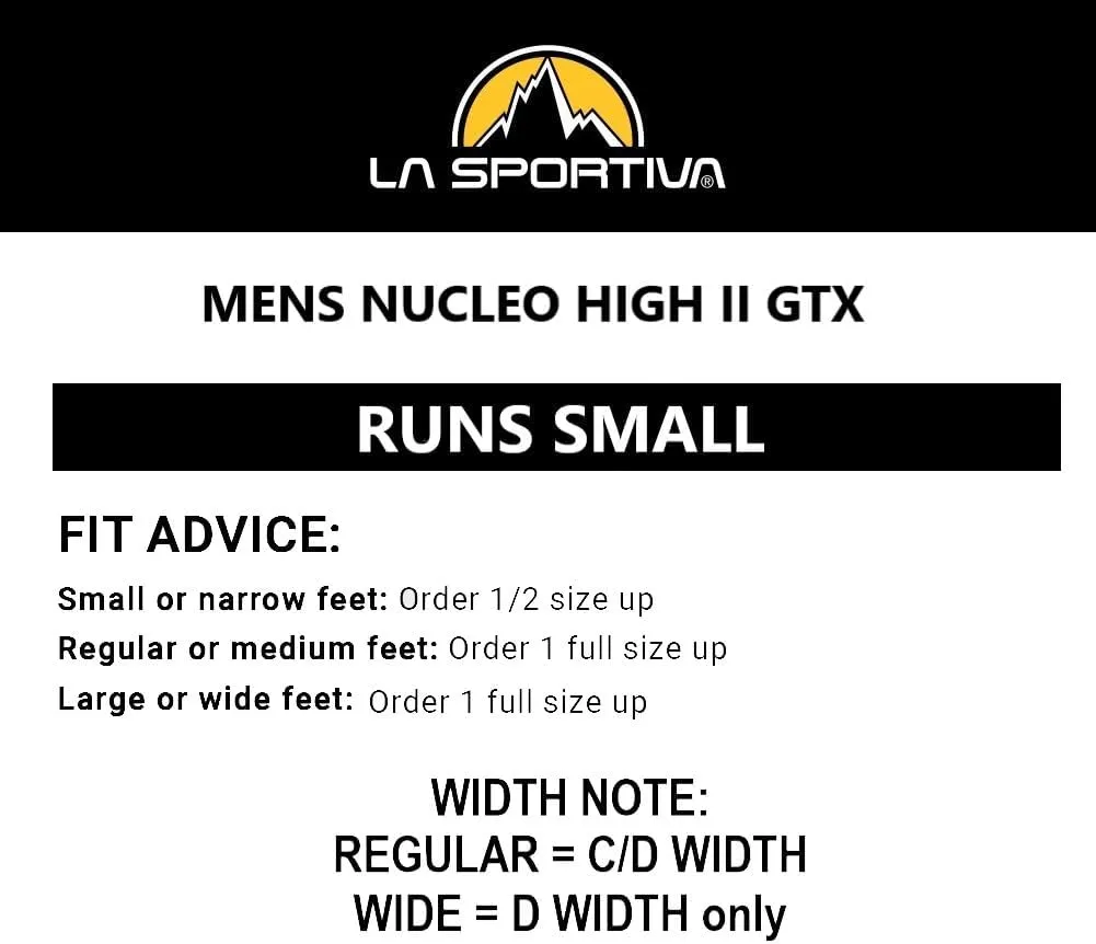 La Sportiva Mens Nucleo High II GTX Waterproof Hiking Boots