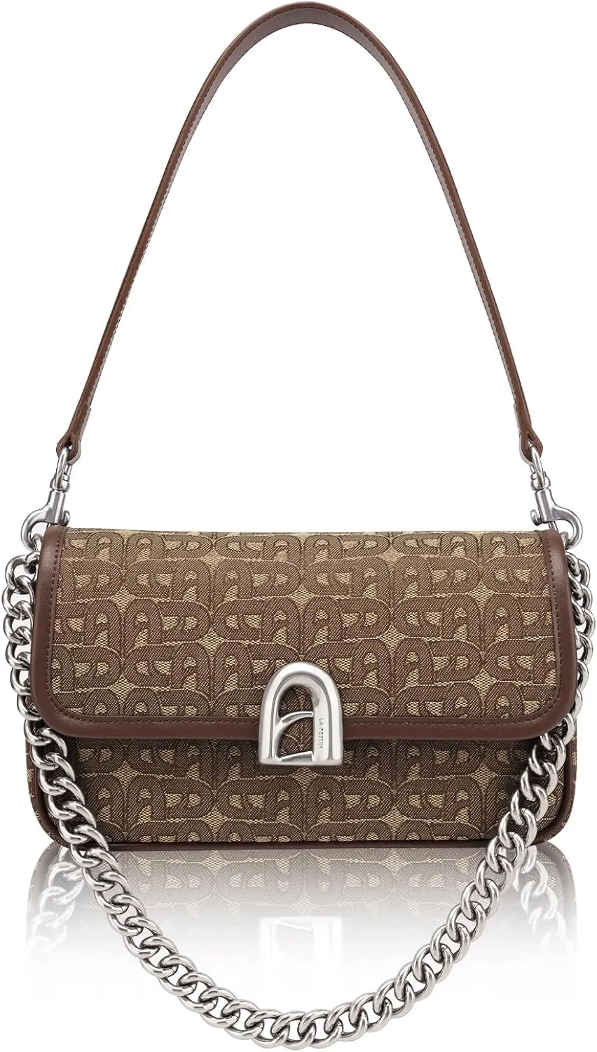 LA'FESTIN Luxury Leather Handbag for Women: 3-Strap Designer Women's Handbags - Crossbody, Shoulder & Top-handle Bag Set