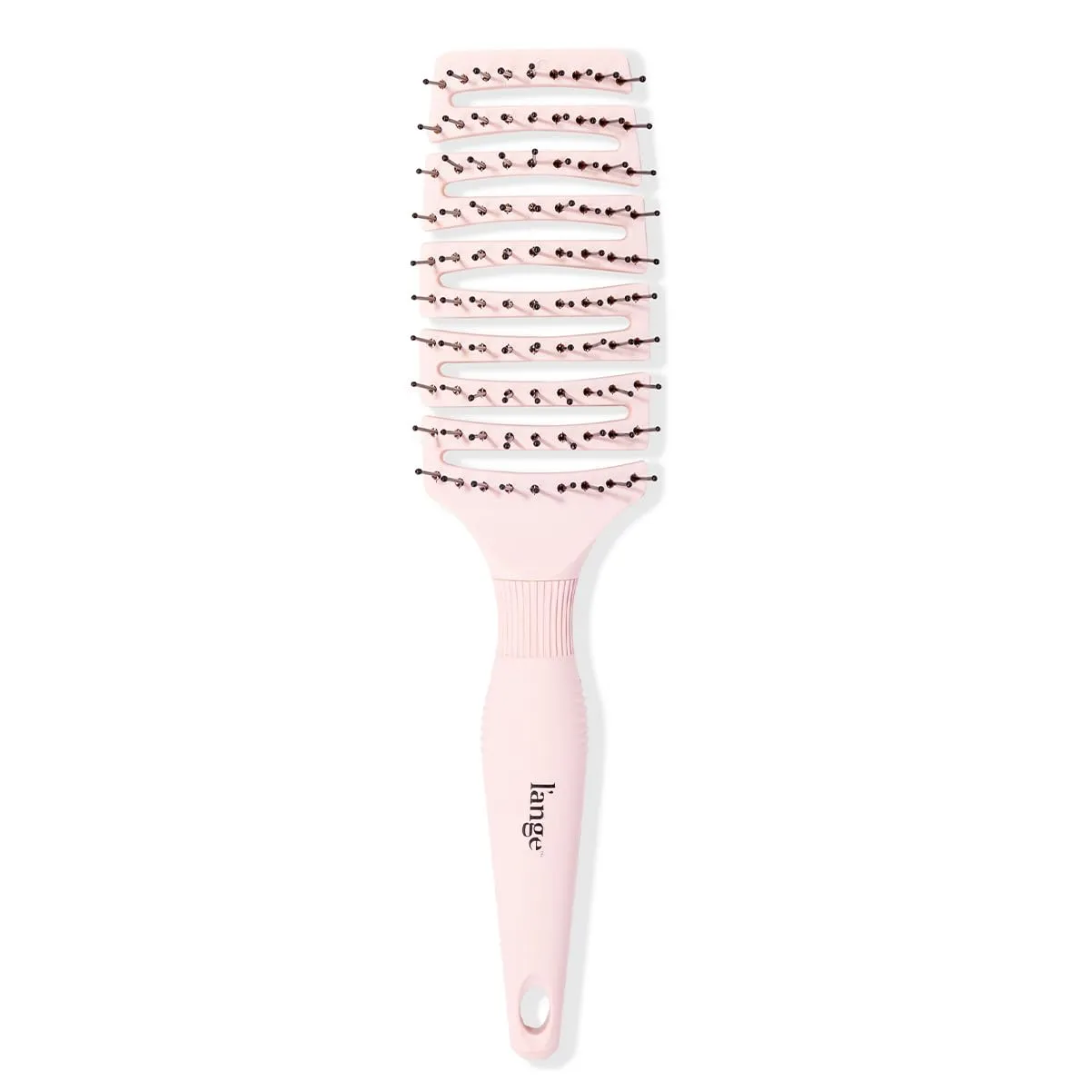 L'ANGE HAIR Siena Flexi Curved Vented Hair Brush | Detangle Brush with Nylon Bristles | Best Brush for Tangles and Knots | Ideal Brush for Men and women | Flexible Vented Hair Brushes for Airflow