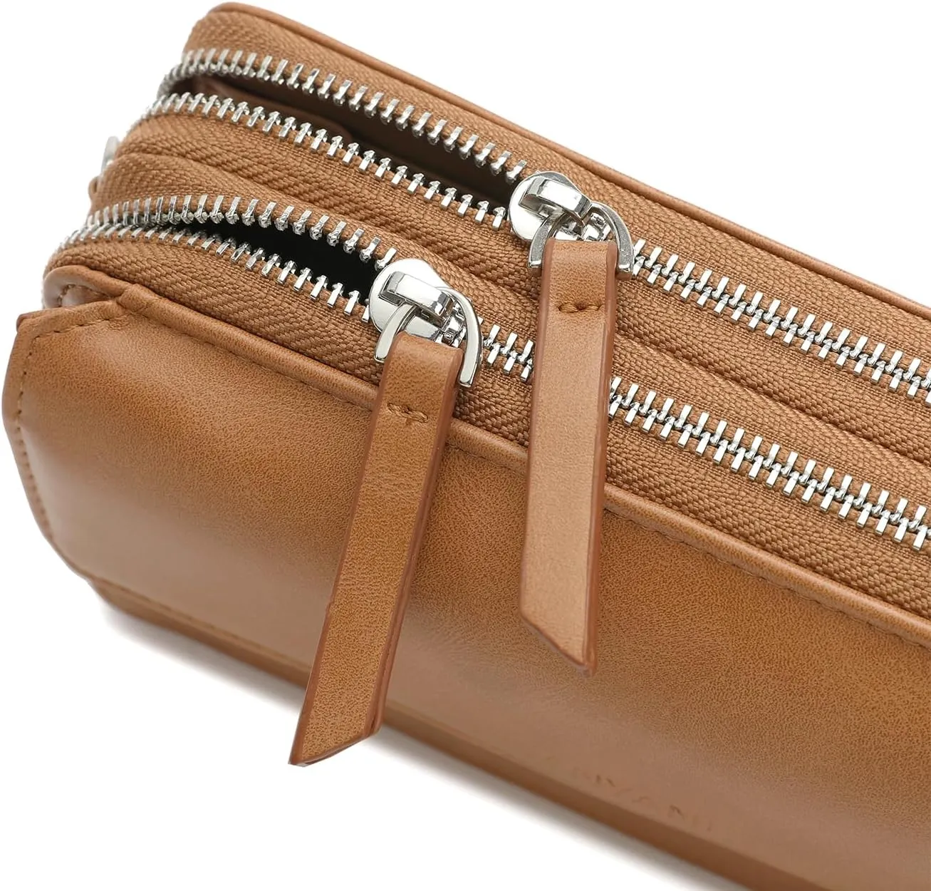 Lanyani RFID Crossbody Wallet Wristlet Purse with Phone Pocket For Women Vegan Leather