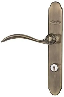 Larson® 20297820 Quickfit™ Keyed Handleset, Antique Brass