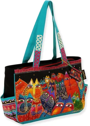 Laurel Burch Fantasticats Tote (Fantasticats) ,Multicolored, Medium