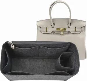 Lckaey Bag Organizer for Birkin - Felt Organizer with 30 Inserts - Grey-M