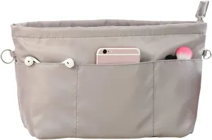 Lckaey purse organizer insert for neverfull gm mm graceful pm insert on the go purse organizer 3055grey-XS