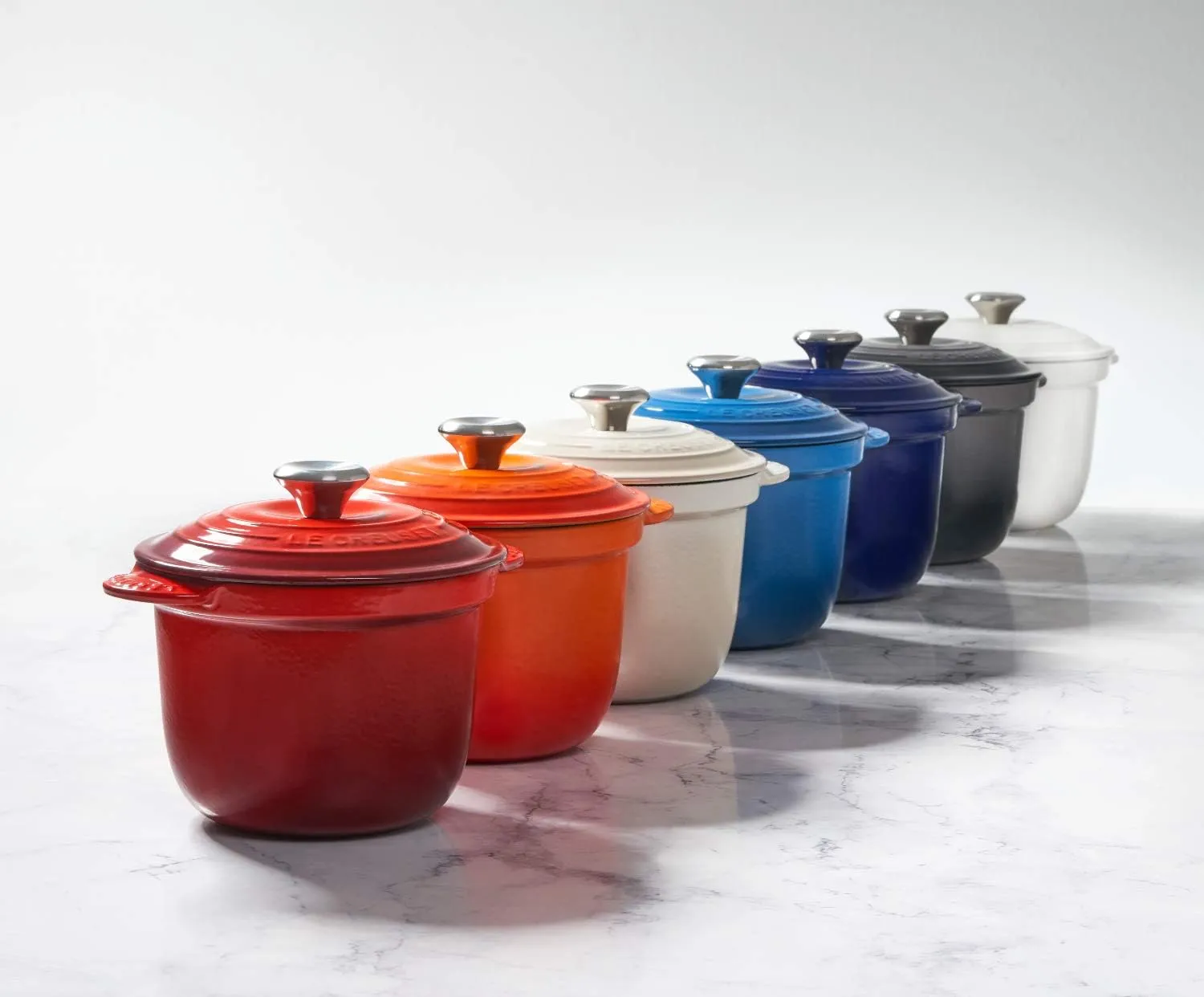 Le Creuset Enameled Cast Iron Rice Pot with Lid & Stoneware Insert, 2.25 qt., Marseille