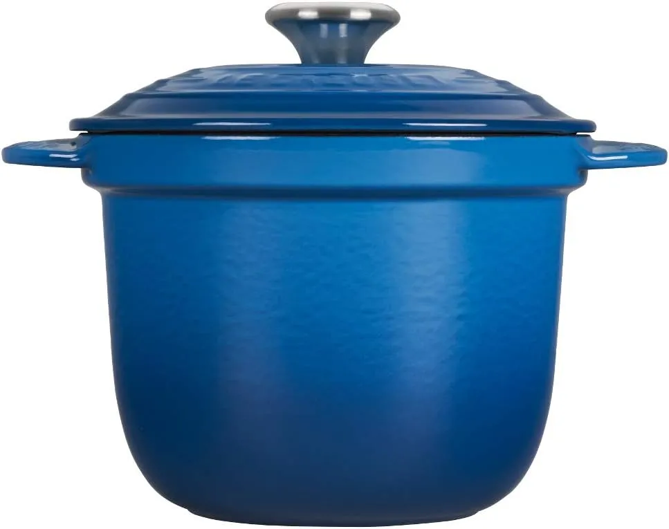 Le Creuset Enameled Cast Iron Rice Pot with Lid & Stoneware Insert, 2.25 qt., Marseille