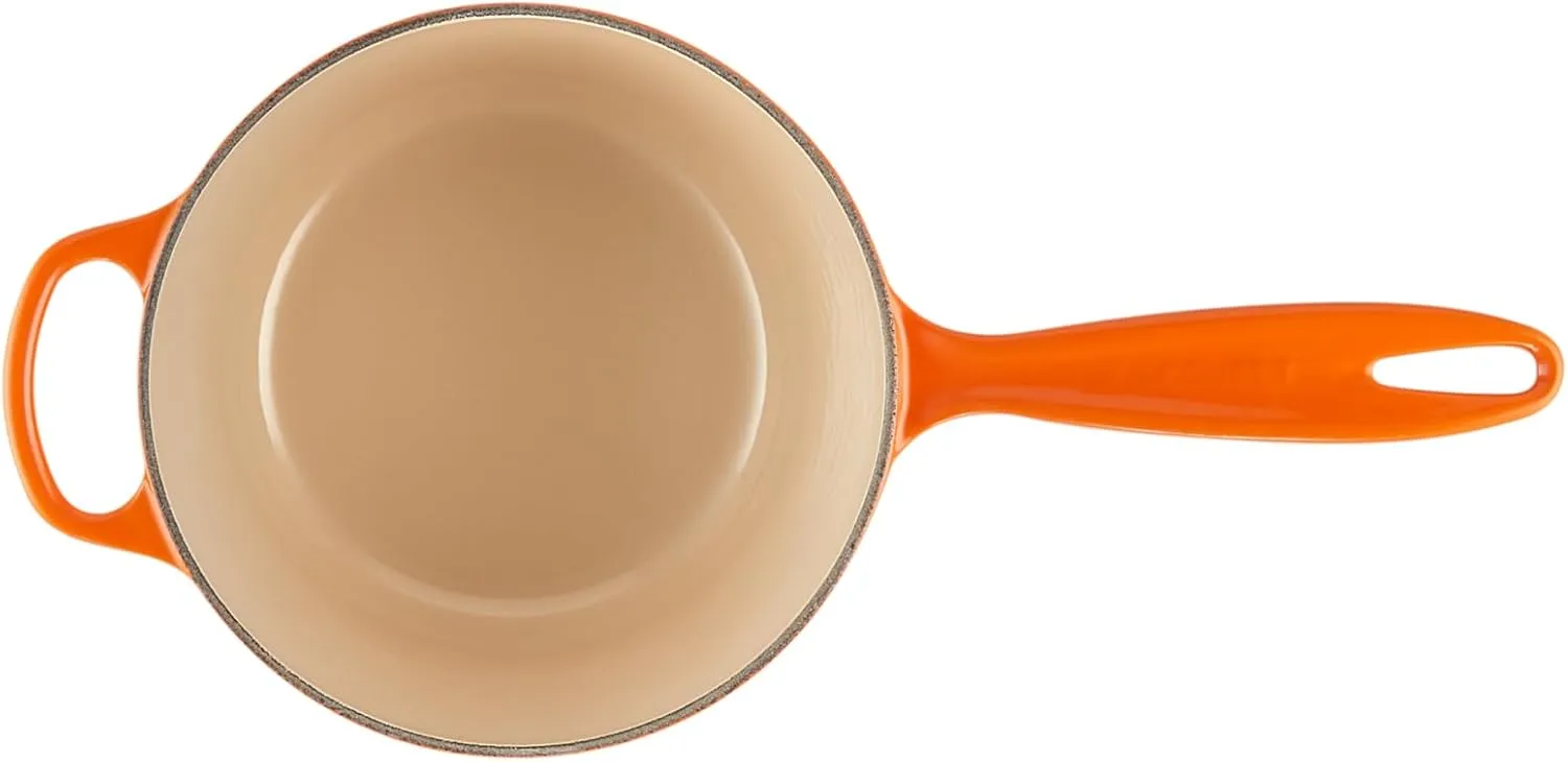 Le Creuset Enameled Cast Iron Signature Saucepan, 2.25 qt., Flame