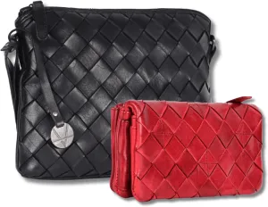 Leather Crossbody bag & Wallets for Women, Wallet for Ladies Zipper Coin Purse