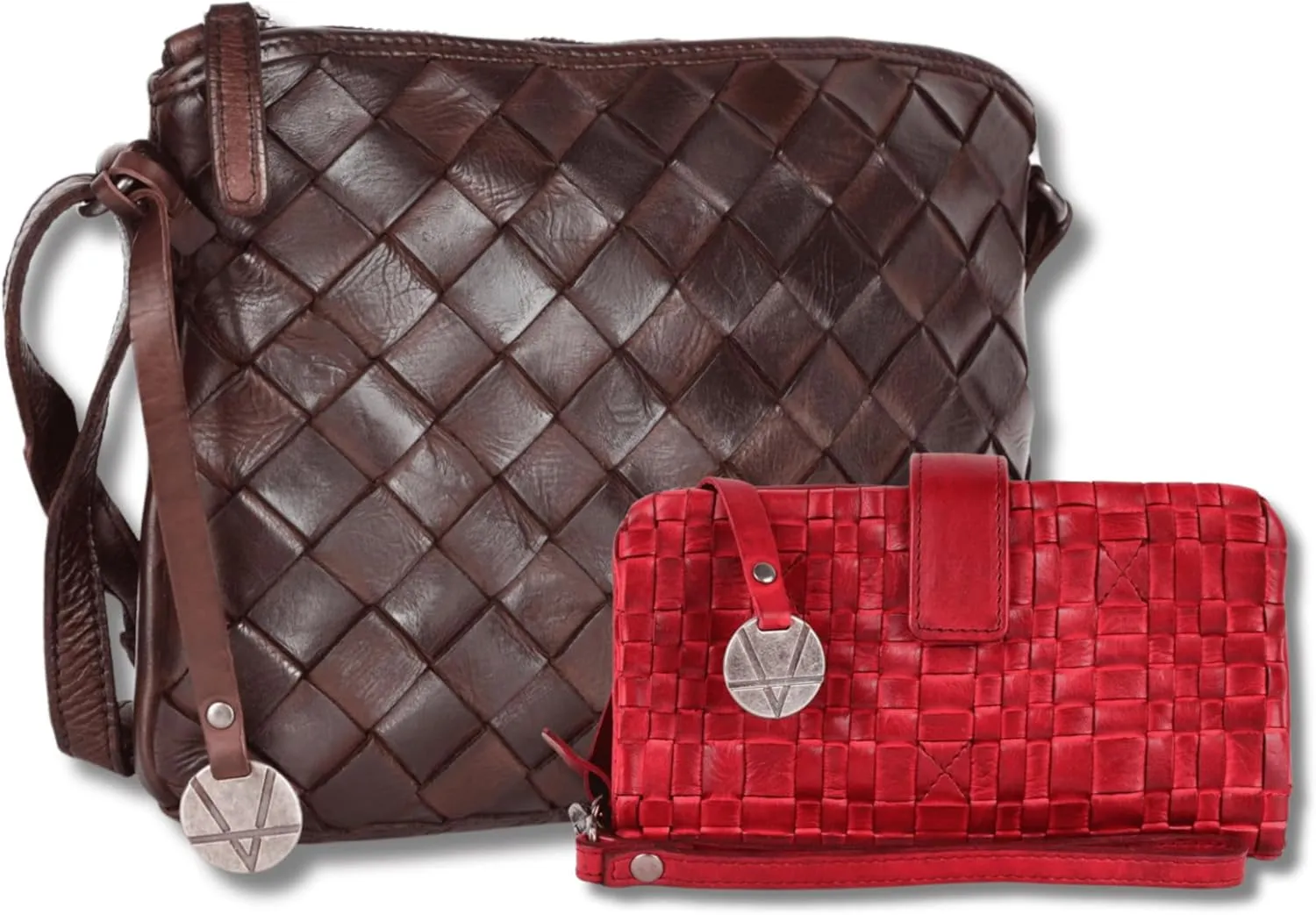 Leather Crossbody bag & Wallets for Women, Wallet for Ladies Zipper Coin Purse