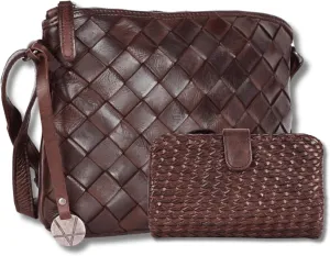 Leather Crossbody bag & Wallets for Women, Wallet for Ladies Zipper Coin Purse