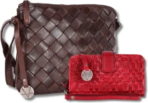 Leather Crossbody bag & Wallets for Women, Wallet for Ladies Zipper Coin Purse