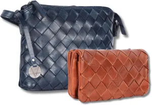 Leather Crossbody bag & Wallets for Women, Wallet for Ladies Zipper Coin Purse