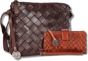 Leather Crossbody bag & Wallets for Women, Wallet for Ladies Zipper Coin Purse