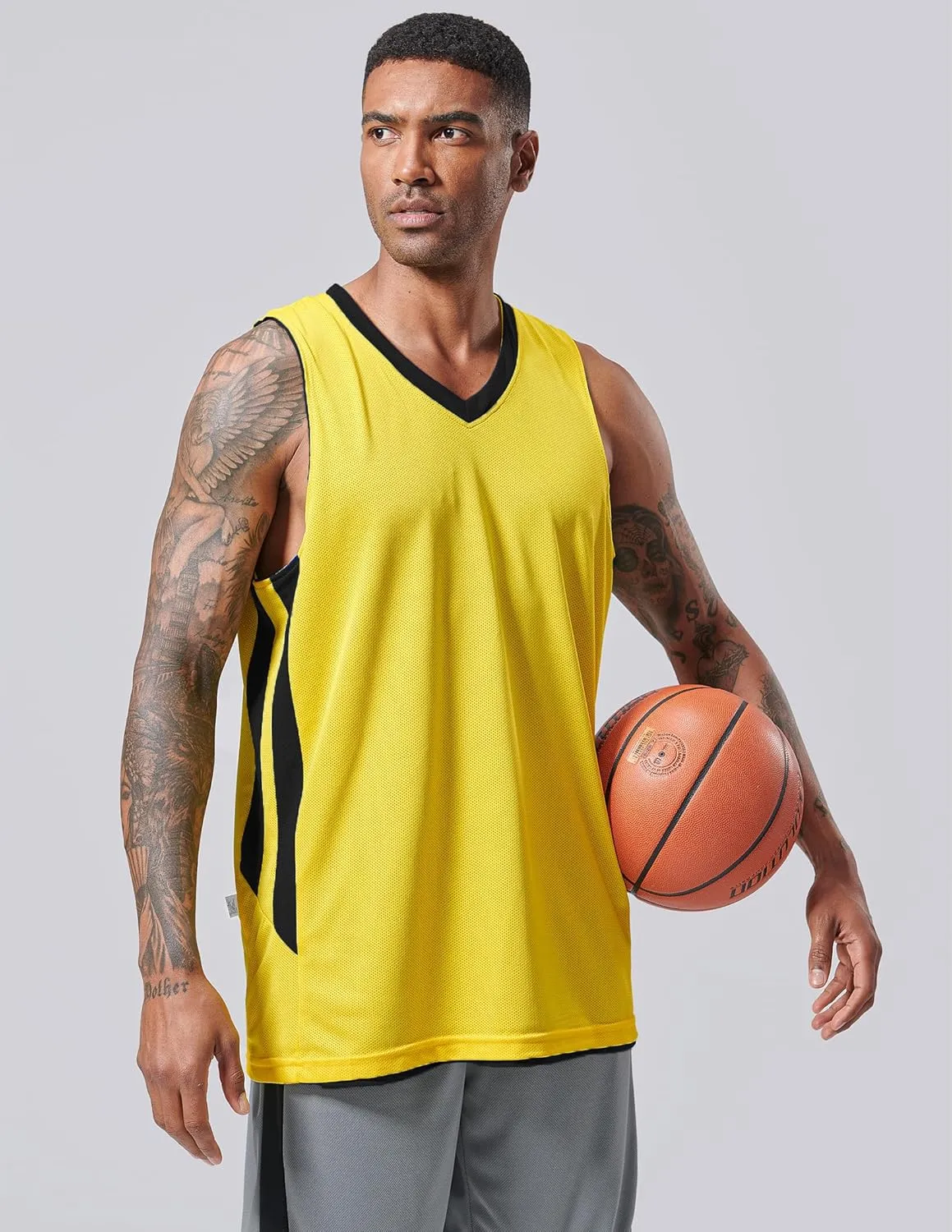 Liberty Imports Reversible Men's Mesh Athletic Basketball Jersey Single for Team Scrimmage