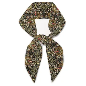 Liberty London Purse, Head, or Neck Scarf - Peacock Place Skinny Scarf - Headband, Handbag, Purse Handle - Silky Tana Lawn Cotton