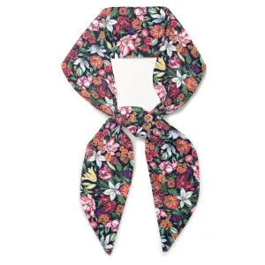 Liberty London Purse, Head, or Neck Scarf - "Royal Garland" Floral Skinny Scarf - Headband, Handbag, Purse Handle - Silky Tana Lawn Cotton - Choose Length