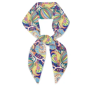 Liberty London Scarf - "Citronella" Floral Skinny Scarf Headband, Handbag/Purse flair - Tana Lawn Cotton - Choose Length
