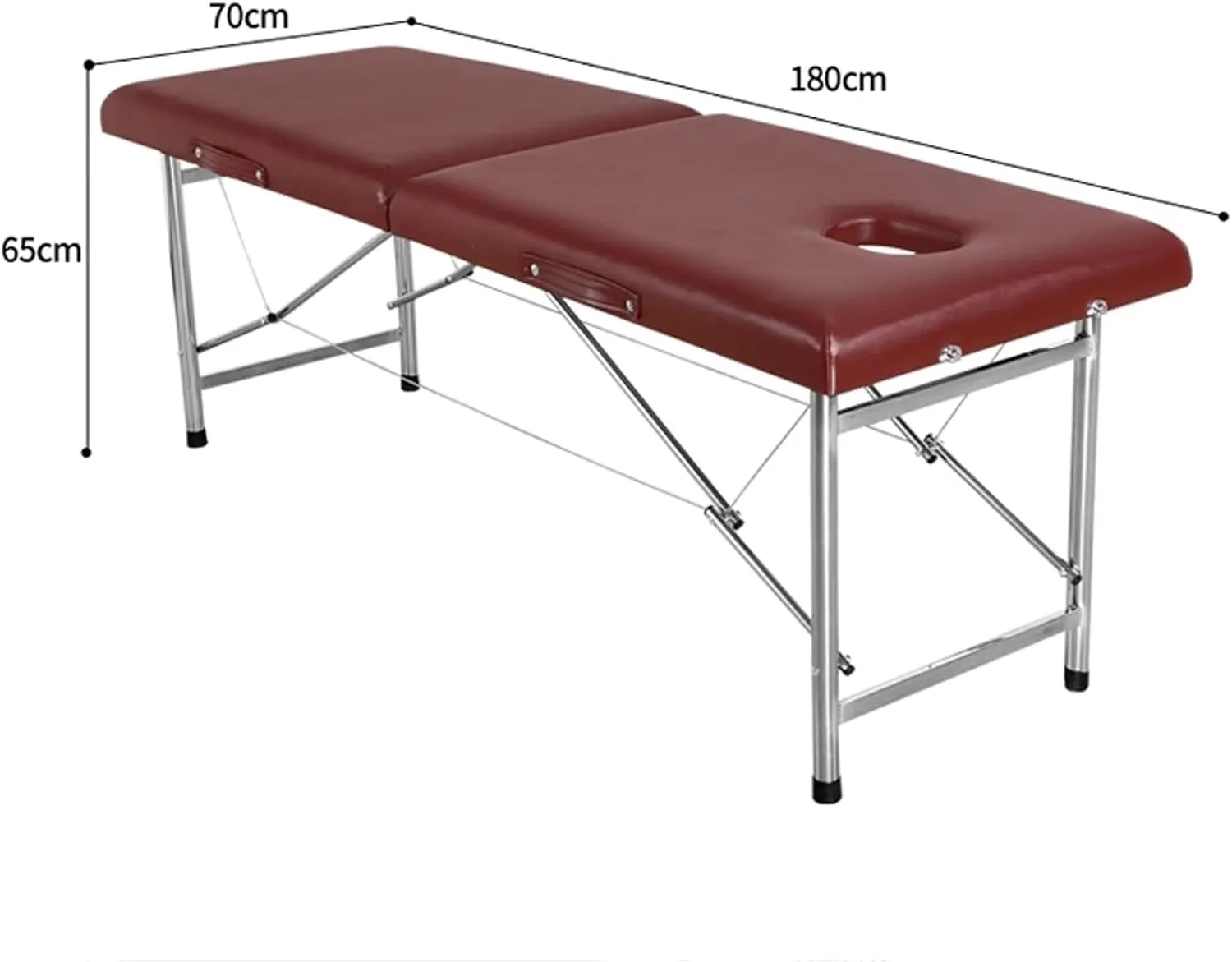 Light Weight Physical Therapy Table for Home, 26 LBs 2 Section Foldable Tattoo Bed Care Spa Lash Bed - Includes Pillow, Bed Cover and Handbag