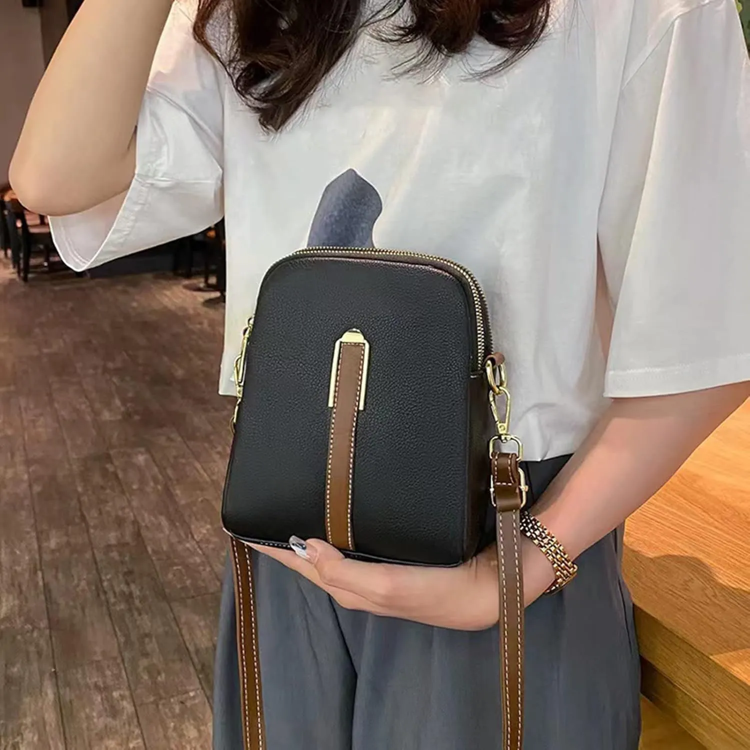 Lightweight Mini Crossbody Shoulder Phone Bag Women's Shoulder Strap Cell Phone Pouch Bag, Crossbody Cell Phone Purse
